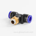 PB flexible three way pipe pneumatic fittings connector